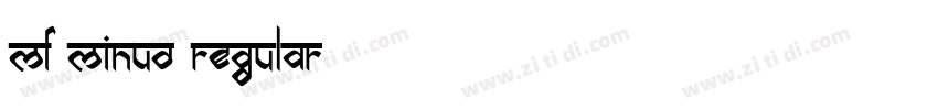 MF MiNuo Regular字体转换